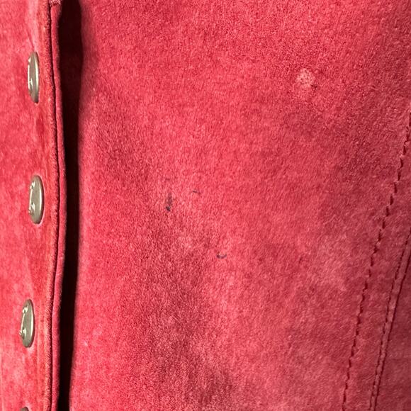 Live a Little Women’s Red Leather Jacket, Medium, Pre-owned - Picture 3 of 5